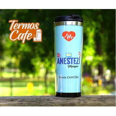 Kişiye Özel Anestezi Tasarım Termos Bardak Mug TermosCafe